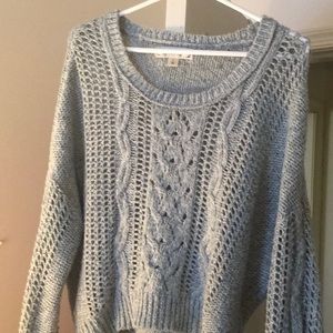 Large Decree sweater silver blue